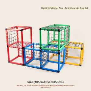 किंडरगार्टन बच्चों के बहुमुखी पाइप और सुरंग चढ़ाई भौतिक प्रशिक्षण के लिए आउटडोर खेल उपकरण - Product Image 3