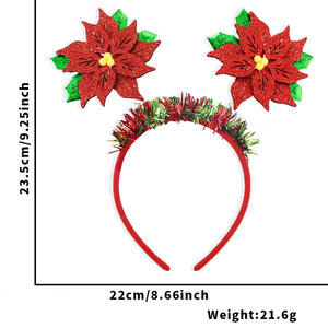 Diademas Navideñas al por Mayor para Adultos, Accesorios para el Cabello con Astas de Reno y Papá Noel - Product Image 4