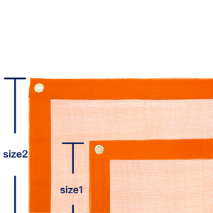 orangefarbenes feuerfestes gestricktes gerüst-sicherheitsnetz aus hochwertigem HDPE / sicherheits-schrottnetz für bauarbeiten - Product Image 5