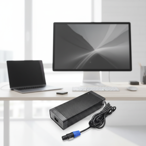 Chargeur de batterie Li-ion 10S pour scooter électrique 36V, moto 42V 8A, chargeur intelligent avec affichage LED, <span class=keywords><strong>homologué</strong></span> - Product Image 1