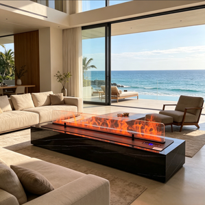 Chimeneas de Vapor de Agua, <span class=keywords><strong>Chimenea</strong></span> Eléctrica <span class=keywords><strong>Decorativa</strong></span> de Alta Gama con Efecto de Llama Realista, Diseño de Calefacción Inteligente para el Hogar - Product Image 2