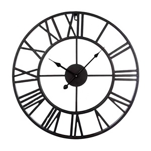 Horloge murale en <span class=keywords><strong>fer</strong></span> forgé horloge décorative créative minimaliste moderne horloge murale - Product Image 1