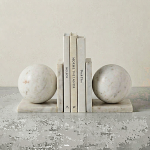 High Quality Eco-Friendly White Organic Material Onyx Bookends Polished Rectangle Custom Size Home Office Decoration Modern - Product Image 1