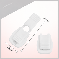 Cordon de serrage en plastique pour vêtements, antidérapant, pour lacets, bande élastique paresseuse, cordon de serrage extensible et réglable, clip d'extrémité coloré