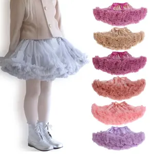 뜨거운 판매 유럽과 미국 저렴한 투투 스커트 도매 어린 소녀 푹신한 투투 키즈 패션 댄스 착용 투투 스커트 소녀