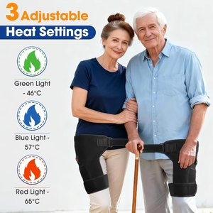 Massaggiatore USB LED con Vibrazione per Gambe, Cosce, Inguine e Fianchi, Cintura Riscaldante per Massaggio delle Articolazioni dell'Anca per Alleviare il Dolore Sciatico - Product Image 4