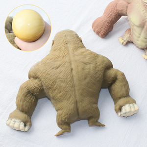 Jouets anti-stress TPR pour filles, jouets en silicone caoutchouc mignons en forme de singe gorille, jouets à presser pour enfants, soulagement du stress - Product Image 4