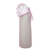 Bouteille d'eau Tritan sans BPA de 650 ml avec paille, sans sucre ni calories, pour les voyages et les activités de plein air