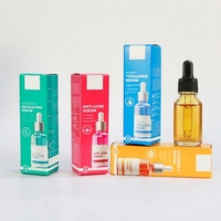 Produsen Kotak Kertas Esens Wajah Kustom, Kemasan Serum Minyak Grosir, Kotak Kosmetik Lipat dengan Logo, Harga Pabrik