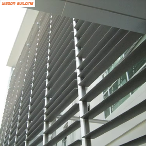 Tùy chỉnh hiện đại thương mại hợp kim nhôm dọc <span class=keywords><strong>louver</strong></span> lưỡi màn trập cửa sổ cố định có thể điều chỉnh thiết kế với 5 năm bảo hành - Product Image 5