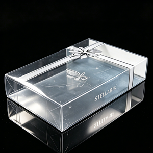 Boîte pliable en PVC sur mesure à couvercle rabattable, haute transparence, en plastique, pour cosmétiques, articles médicaux, jouets, papeterie, présentoir cadeau, vente en gros, ensemble OEM - Product Image 6