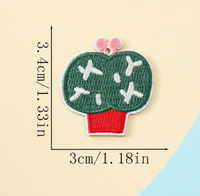 Geborduurde stoffen sticker, zelfklevende strijkpatch, cartoon zonnebloem, sjaal- en hoeddecoratie, kledingaccessoires