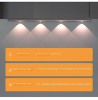 Cermin Kamar Mandi Isi Ulang USB-C dengan Sensor Gerak, Lampu LED, dan Kabinet Lampu Magnetik Nirkabel Bertenaga Baterai