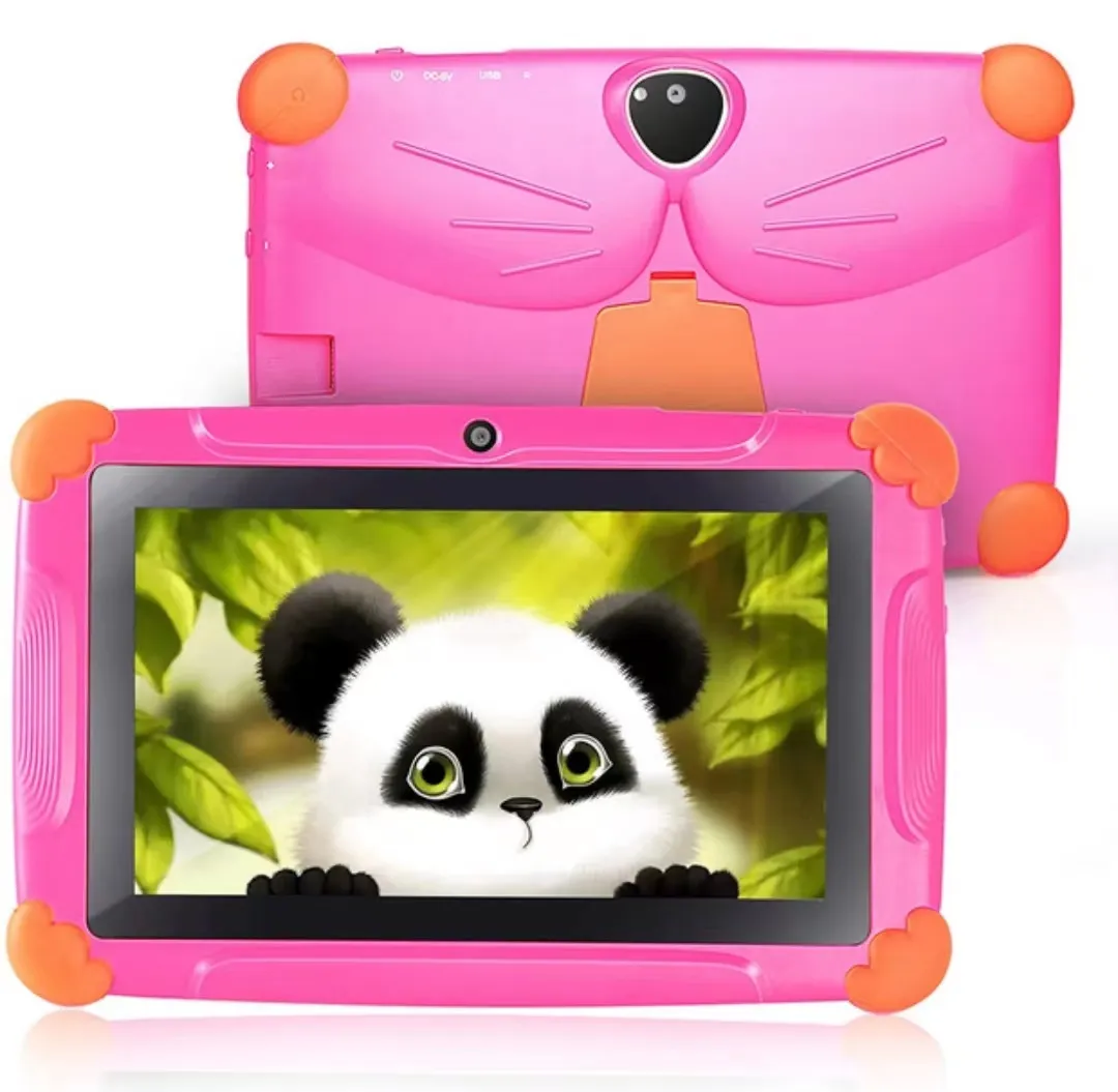 Tablette pc robuste android 4.4 pour enfants, 7 pouces, logiciel d'apprentissage IWAWA, bon marché, populaire