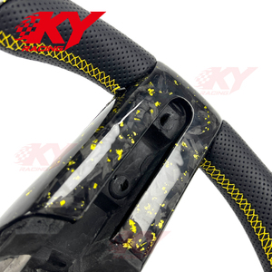 Volant sport en fibre de carbone forgé avec LED personnalisées pour Ford Mustang V6 GT GT500KR Shelby Cobra 2004-2010 - Product Image 3