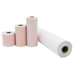 FDA 승인 임상 등급 6 채널 <span class=keywords><strong>ECG</strong></span> 용지 110mm 210mm Nihon Kohden CardioFax와 호환 가능 - Product Image 1