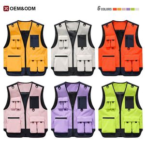 Nuevo Chaleco de Seguridad Ligero para Pesca y Deportes al Aire Libre, de Talla Grande, Corte Holgado, con Múltiples Bolsillos y Cierre - Product Image 4