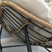 Fauteuil à bascule en rotin pour salon, chaise longue inclinable, canapé confortable, fauteuil paresseux avec coussin amovible