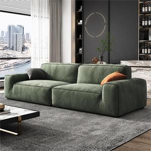 Cream Style Shatu Cube <b>Sofa</b> Italian Cat Claw <b>Fabric</b> Internet Famous Small Apartment Living Room Tech <b>Fabric</b> <b>Sofa</b> Set - Product Image 4