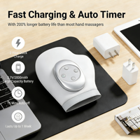 Masseur de doigts portable, spa pour les mains, machine de massage des mains avec chaleur et compression pour soulager l'arthrite et les douleurs du canal carpien