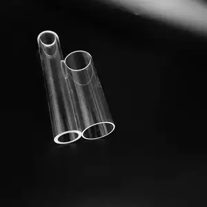 耐高温全尺寸透明圆形熔融石英玻璃管硼硅酸盐玻璃管