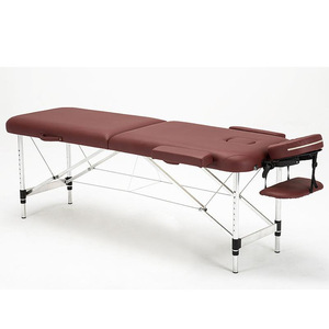 Dongpin Beauty Massage <b>Table</b> 70cm Width <b>Aluminum</b> Alloy Frame PVC Leather Portable Folding Bed for Commercial Use - Product Image 1