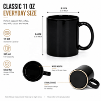 Taza de Cerámica de 11 oz con Logotipo Personalizado, Taza de Café Blanca para Sublimación, Cerámica AAA Brillante/Mate, Taza que Cambia de Color para Regalos al por Mayor