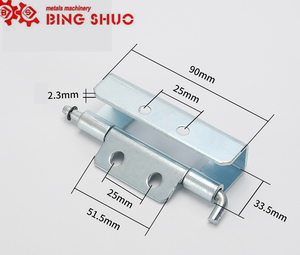 CL283-1-2-4 Eisen/Edelstahl Abnehmbares Scharnier Verstecktes Scharnier für Schalt schrank mit rundem Loch und Taillen loch - Product Image 3