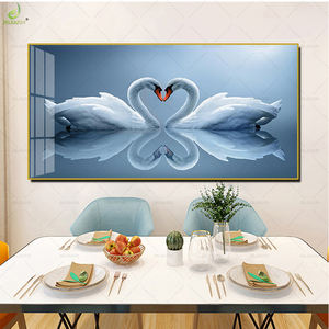 Quadro Decorativo Moderno con Cigno e Cuore, Stampe su Tela di Animali, Poster di Cigni per <span class=keywords><strong>Camera</strong></span> <span class=keywords><strong>da</strong></span> <span class=keywords><strong>Letto</strong></span> - Product Image 4