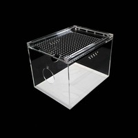 Cube acrylique transparent moderne de luxe, léger, résistant à l'eau, avec revêtement UV, écologique et recyclable, personnalisé en usine pour animaux de compagnie