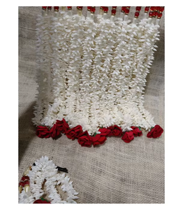 Jazmín Artificial Tradicional Gajra, Elegante Accesorio para el Cabello, Adorno Floral para Moños de Novia y Uso Festivo - Product Image 5