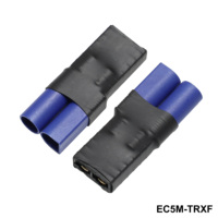 Adaptateur EC5 vers TRX, connecteur de batterie RC, adaptateur de conversion mâle-femelle pour batterie LiPo, chargeur ESC, voiture, camion, bateau