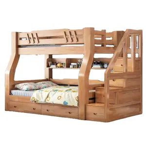 Doppelbett für Jungen Cool Design Schlussverkauf zu einem günstigen Preis Doppelbett multifunktionales Mutter- und Kinderbett hochwertiges Holz