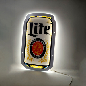 Beer Neon <b>Sign</b> Billboard, Wall-Mounted LED <b>Light</b> with Static Logo, Multi-Color Remote Control, Ideal for Bar & Car Decoration - Product Image 2
