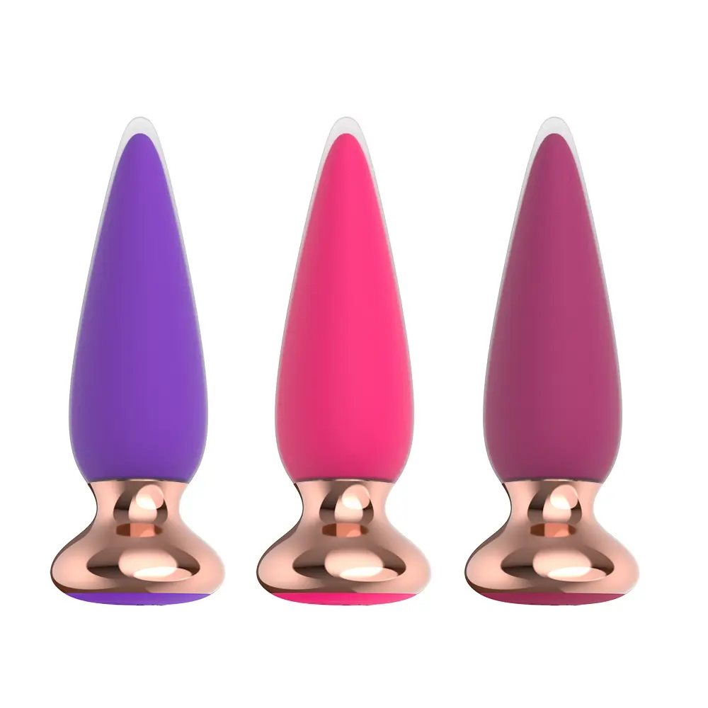 Amazon Hot Sale Silicone Anal Plug Vibrator With Wireless Remote Control Anal Sex Toys Butt Plugs For Male Masturbate