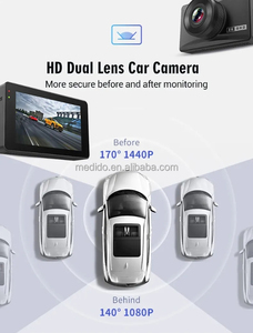 Bán hàng nóng 4K 1080P kép GPS Dash Cam phía trước và phía sau Video Recorder với tầm nhìn ban đêm AHD phía sau <span class=keywords><strong>DVR</strong></span> hộp đen - Product Image 4
