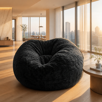 Extra Large Fauteuil poire moderne Grand canapé-lit géant avec revêtement en tissu Meubles de salon