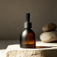 Emballage d'huile capillaire personnalisé, flacon en verre recyclable de 15, 20, 30 ml, flacon compte-gouttes en verre transparent vert pour huile essentielle
