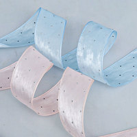 Stock 4cm Satin Hotfix Strass Ruban À La Main DIY Accessoires De Cheveux Arc Boîte Cadeau Ruban Bouquet De Fleurs Décoration