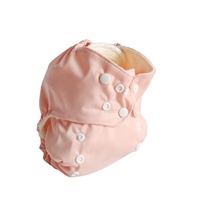 2020 Offre Spéciale tête ronde collet carré nouveau design doux doux réutilisable réutilisable couche-culotte bébé en bambou avec absorbent insert en bambou