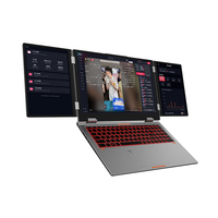 Ordinateur portable de conception nouvelle génération, 16 pouces + 10,5 pouces, double écran, processeur I7-1260P 4,70 GHz, DDR4, 512 Go de ROM et écran HD