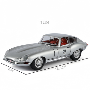 โมเดลรถ1:24<span class=keywords><strong>รถ</strong></span> XF <span class=keywords><strong>XJ</strong></span> E-Type เก่าด้<span class=keywords><strong>ว</strong></span>ยเสียงและแสงประตูดึงกลับเครื่องประดับเปิดของเล่นโมเดล<span class=keywords><strong>รถ</strong></span>โลหะ - Product Image 1
