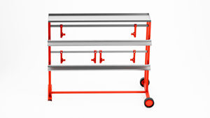 Venta al por mayor, eficiente, duradero, 40-2-022 BUWO, carrito de rollo de papel, 2 niveles con estante - Product Image 3