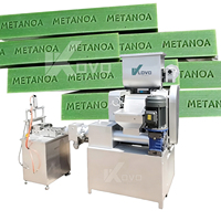 Petite ligne de production de savon de toilette et de bain, machine à fabriquer le savon de lessive, extrudeuse de savon à vis avec coupeur