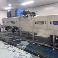New Electric High-Temp Commercial-Grade Plastic Crate Washer with Finger Conveyor, Large Capacity, Water Reuse