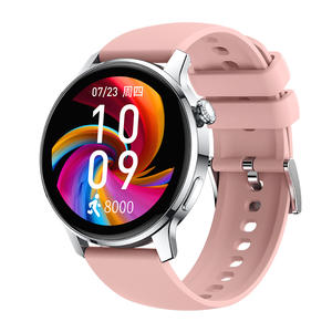 Kadın moda akıllı saat S46 BT arayarak sağlık izleme 1.28 inç yuvarlak ekran erkekler spor Fitness Smartwatch Android IOS için - Product Image 4