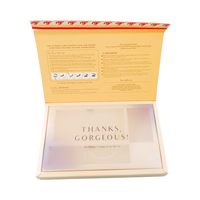 Boîte d'emballage personnalisée pour faux cils avec rabat articulé, coffret cadeau pour kit de cils avec insert en papier et séparateurs en plastique à changement progressif