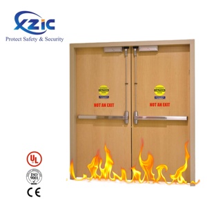 <span class=keywords><strong>Porte</strong></span> intérieure coupe-feu en bois massif UL en teck/chêne/cerisier/meranti/hêtre - Product Image 1