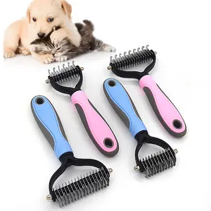Good quality practical dog cat commonly used can be hung pet comfortable cleaning and hair removal open knot comb