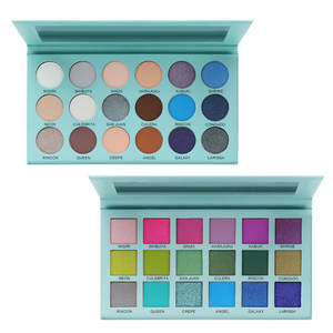 Sombra de ojos brillante mate de 18 colores, sartenes redondas de 26mm y sartenes cuadradas de 22mm, sin <span class=keywords><strong>nombre</strong></span> de marca, sin logotipo, paleta de sombras de ojos - Product Image 5